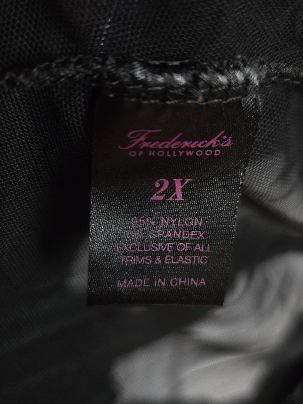 Frederick’s Sheer Lace Robe 2X Black Belted Intimate Open Front Sultry Lingerie - Picture 3 of 7